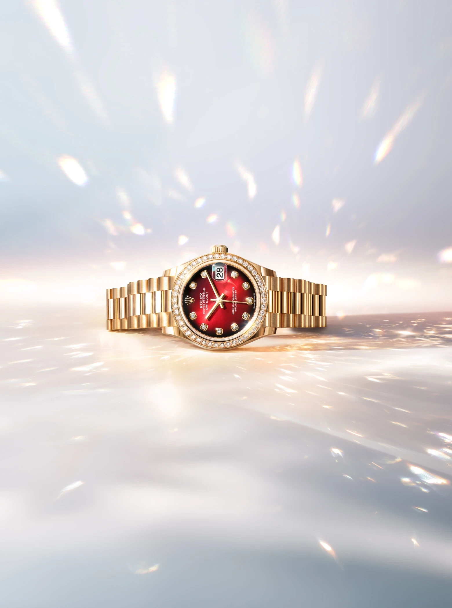 Rolex Damenuhr Datejust 31 Christmas bei Juwelier Krebber in Mönchengladbach