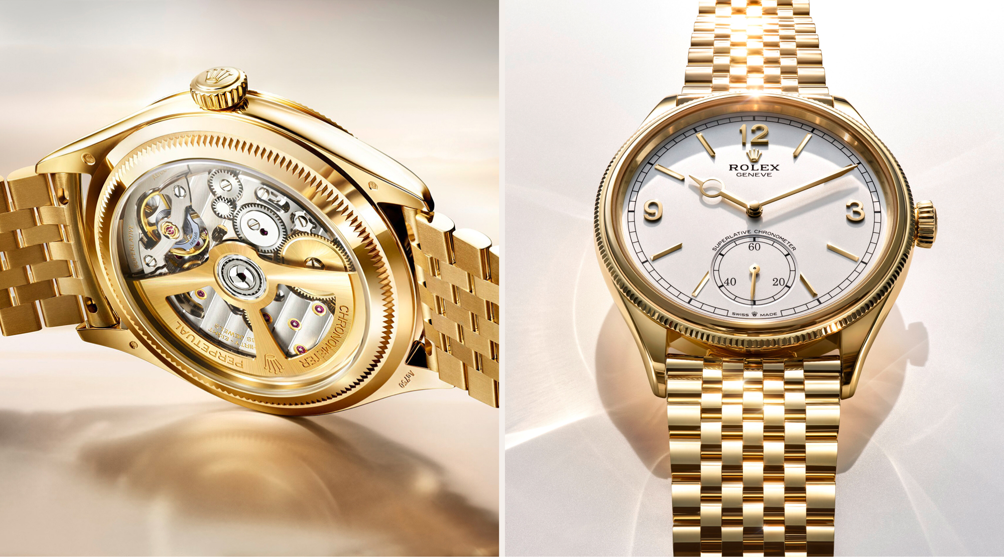 Rolex Perpetual 1908 in Gelbgold bei Juwelier Krebber in Mönchengladbach