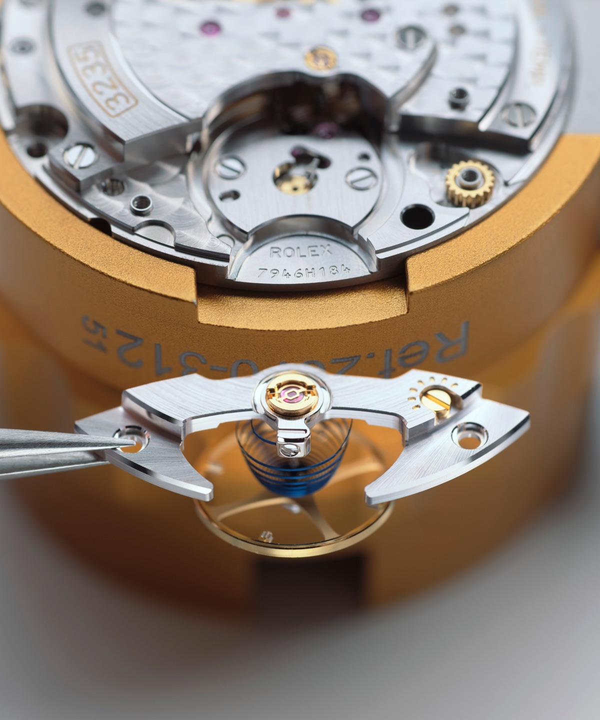 Rolex Wartungsverfahren bei Juwelier Krebber Mönchengladbach Service Center, Uhrwerk