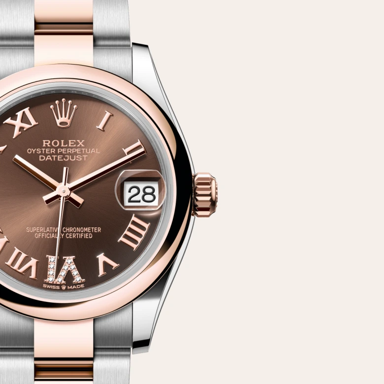 Rolex Datejust 31 in Edelstahl Oystersteel und Everose Gold M278241-0003 bei Juwelier Krebber in Mönchengladbach