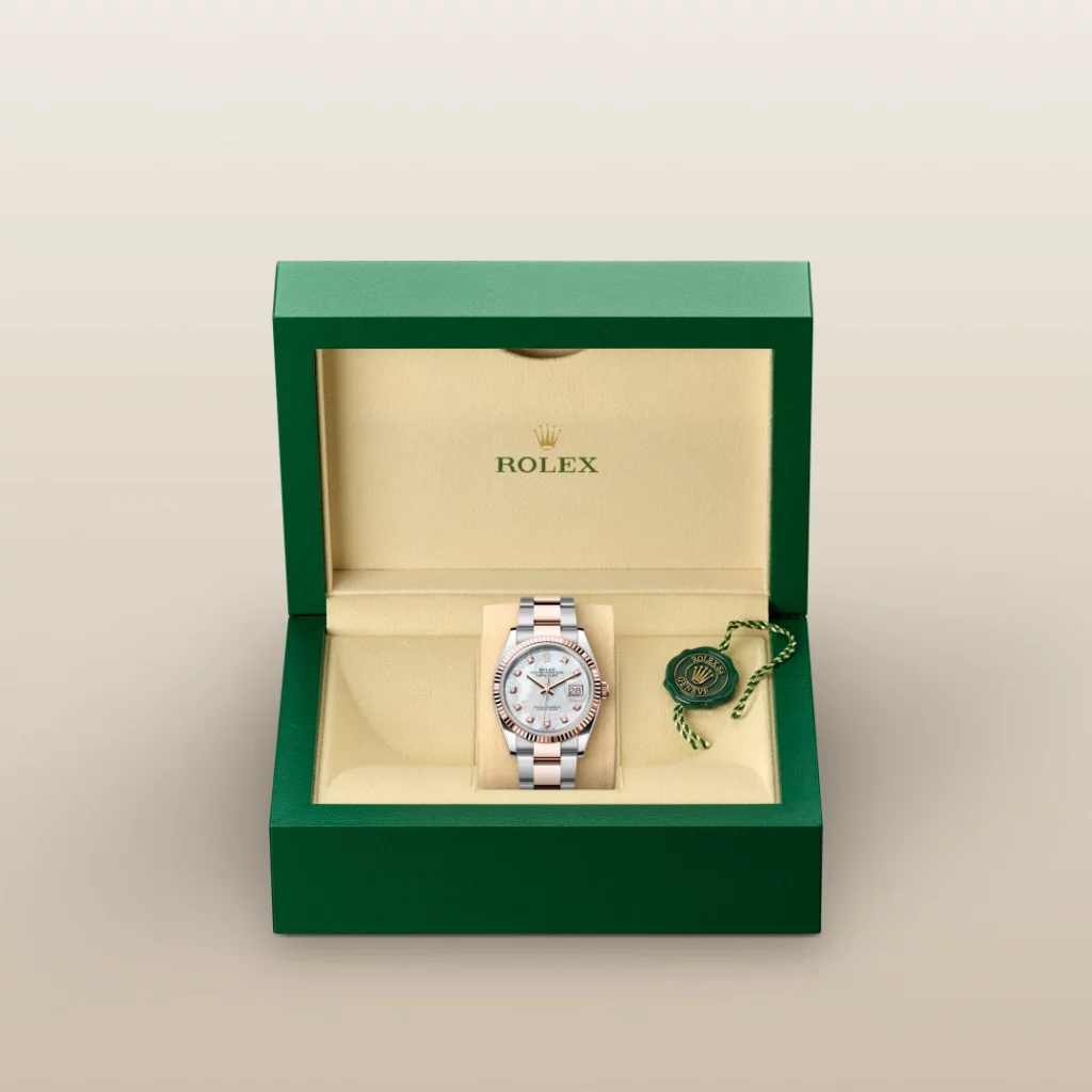 Rolex Datejust 36 in Edelstahl Oystersteel und Everose Gold M126231-0022 bei Juwelier Krebber in Mönchengladbach