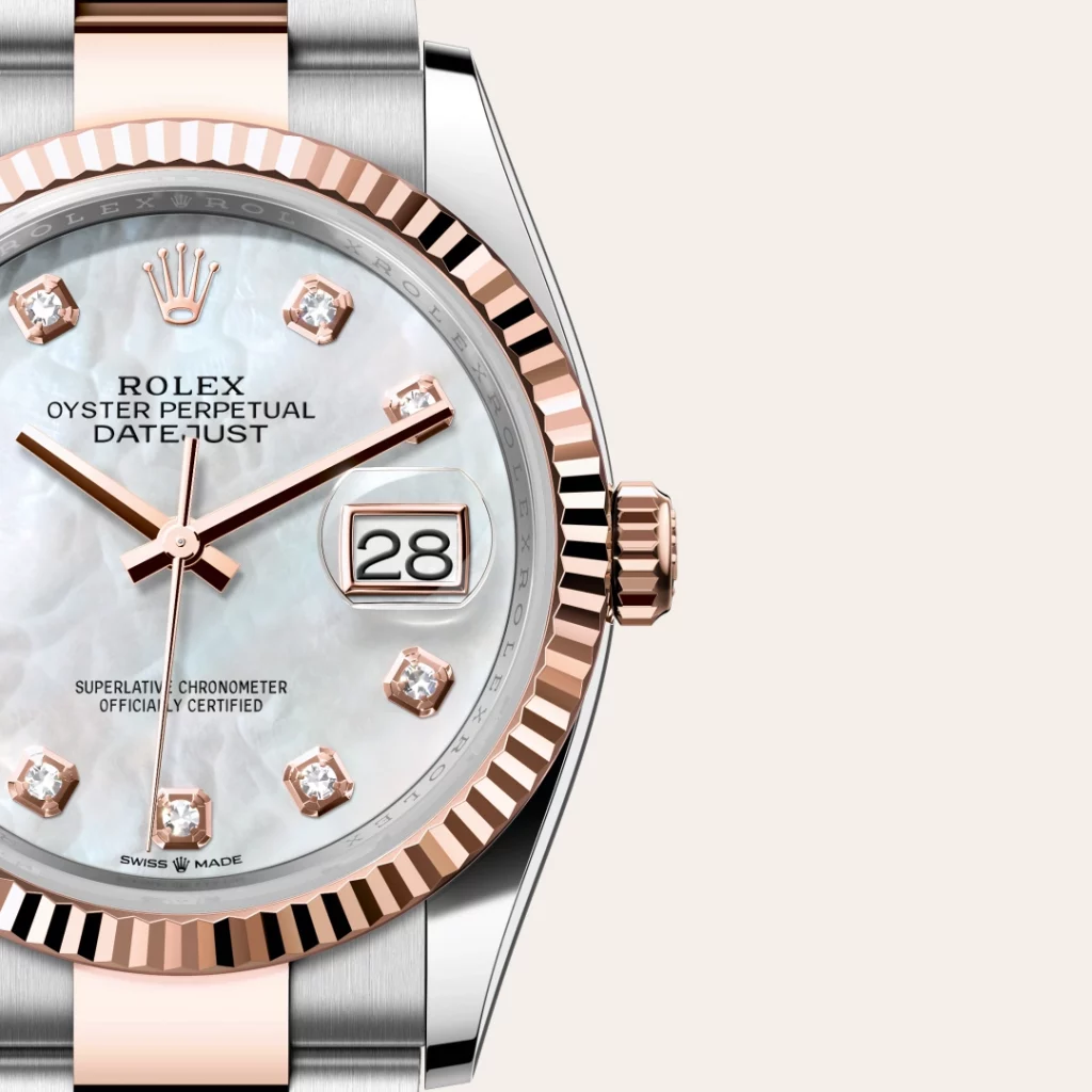 Rolex Datejust 36 in Edelstahl Oystersteel und Everose Gold M126231-0022 bei Juwelier Krebber in Mönchengladbach