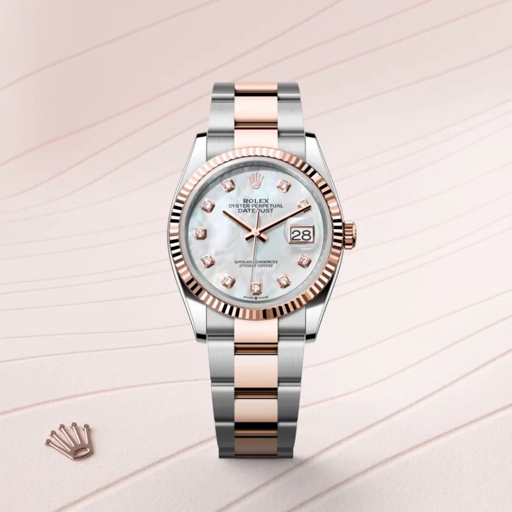 Rolex Datejust 36 in Edelstahl Oystersteel und Everose Gold M126231-0022 bei Juwelier Krebber in Mönchengladbach