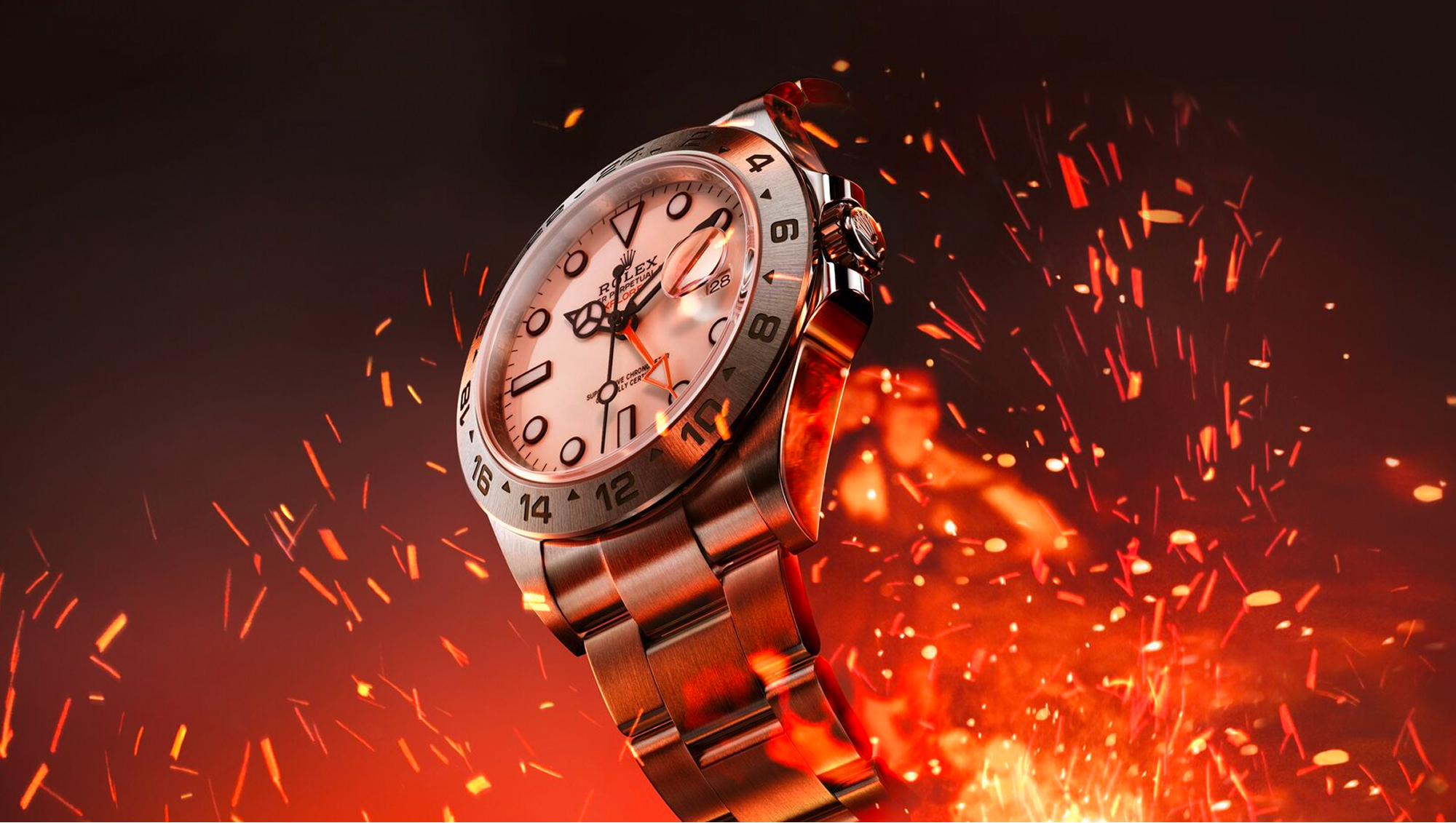 Rolex Armbanduhren Explorer II bei Juwelier Krebber in Mönchengladbach