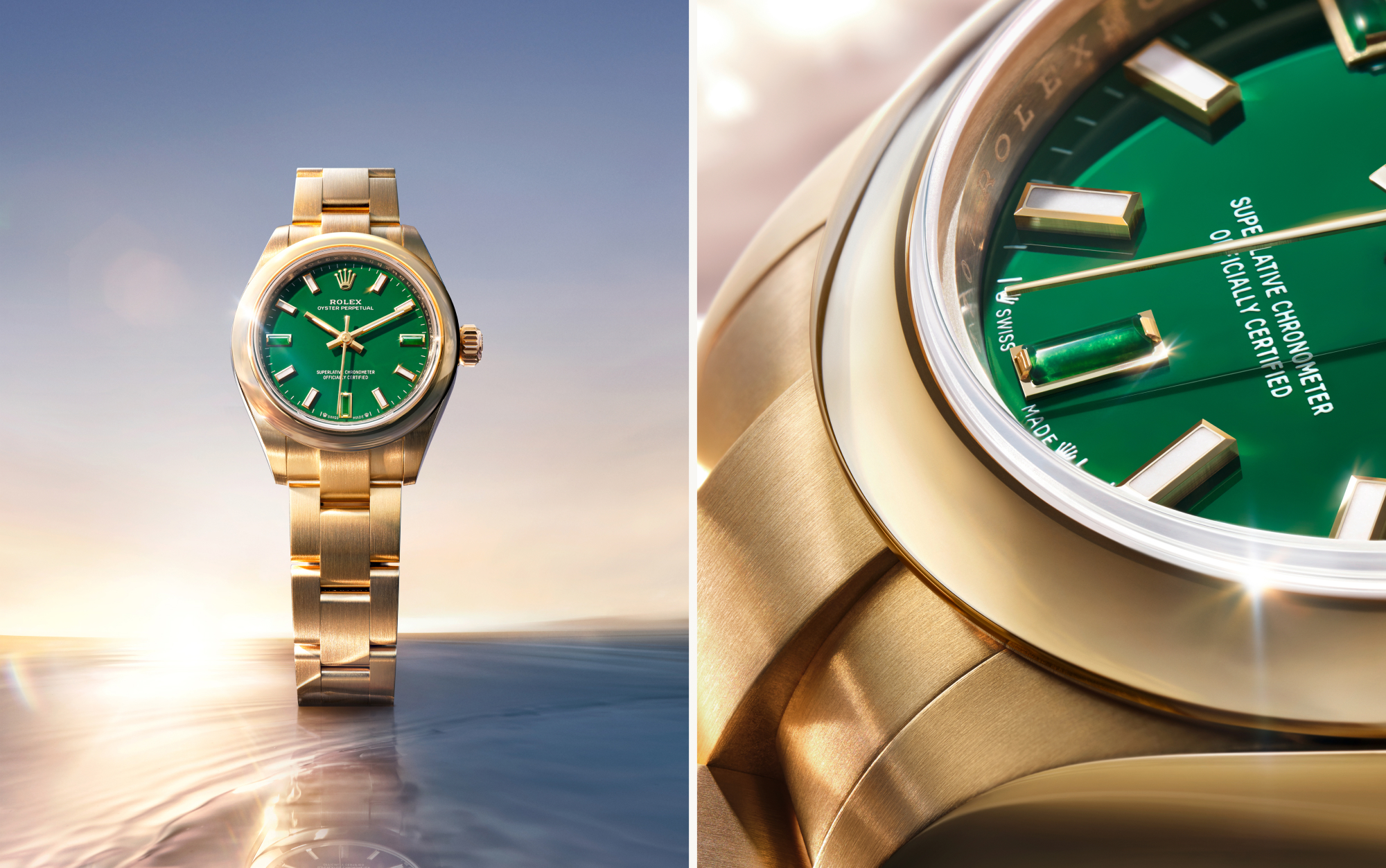 Rolex Neue Modelle 2026 Oyster Perpetual 28 und 34 in Gold bei Juwelier Krebber in Mönchengladbach