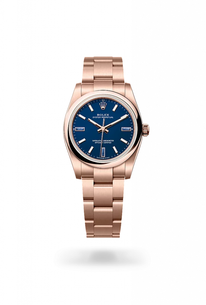 Rolex Oyster Perpetual 34 M124205-0002 bei Juwelier Krebber in Mönchengladbach