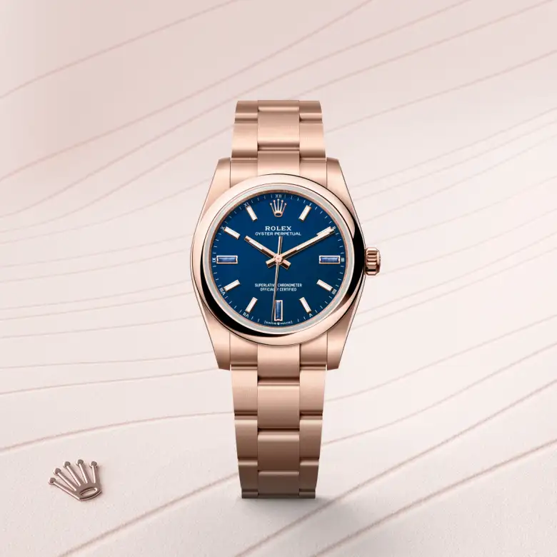 Rolex Oyster Perpetual 34 M124205-0002 bei Juwelier Krebber in Mönchengladbach